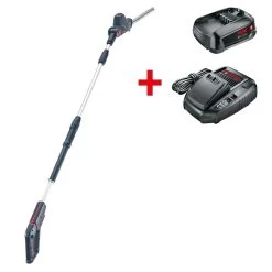 AL-KO HTA 1845 18V Bosch Home & Garden Compatible Cordless Long Reach Hedge Trimmer (with 2.5Ah Battery & Charger) (Bundle Builder)