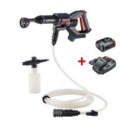 AL-KO PW 1850 18V Bosch Home & Garden Compatible Cordless Power/Pressure Washer (with 2.5Ah Battery & Charger)