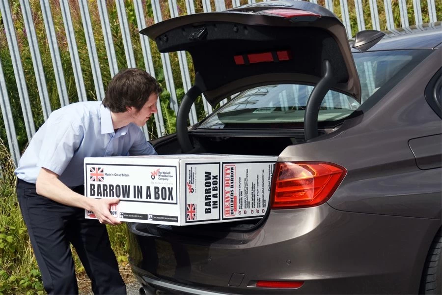 The Walsall Shire Multi Purpose Barrow In A Box - Lime - Pneumatic Wheel - Image 4