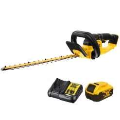 DeWalt DCMHT563P1-GB 18V XR Cordless Hedge Trimmer (with 5Ah Battery & Charger)