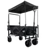 GardenTek GTW330 90kg / 120L Folding Festival Trolley With Canopy