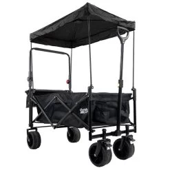 GardenTek GTW330 90kg / 120L Folding Festival Trolley With Canopy