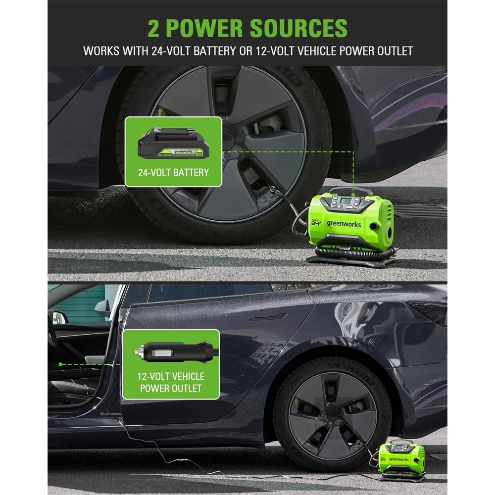 GreenWorks G24IN 24V Inflator (Bare Tool) - Image 3