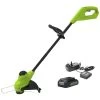 GreenWorks G24LT25K2 25cm 24V Cordless Grass Trimmer (with 2Ah Battery & 0.5A Economy Charger) (Bundle Builder)