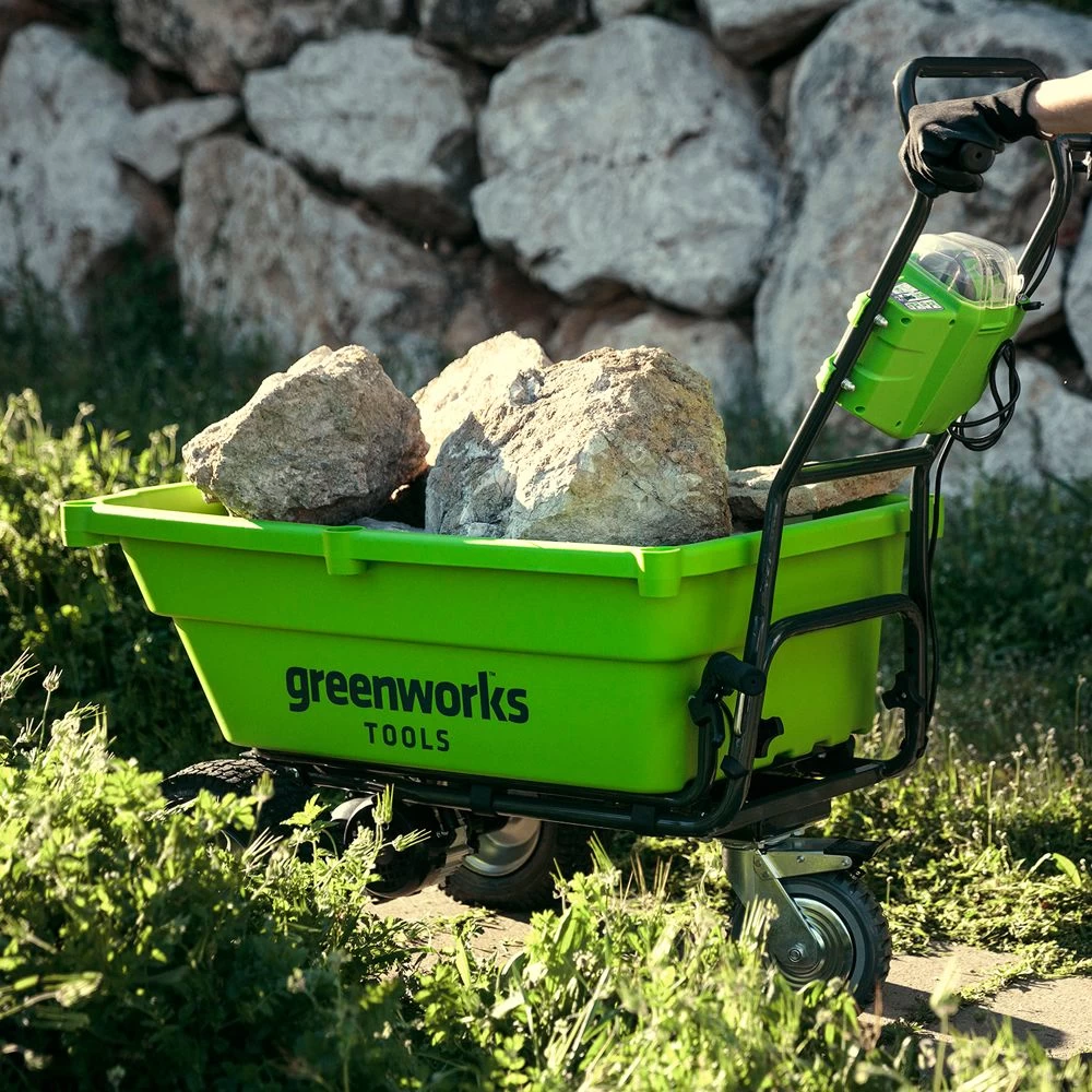 GreenWorks GWG40GC 100kg G-MAX 40V Self-Propelled Garden Cart (Bare Tool) - Image 7