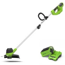 GreenWorks G40LTK2 G-MAX 40V Front Mount Cordless Grass Trimmer (with 1 X 2Ah Battery And 2A Charger) (Bundle Builder)