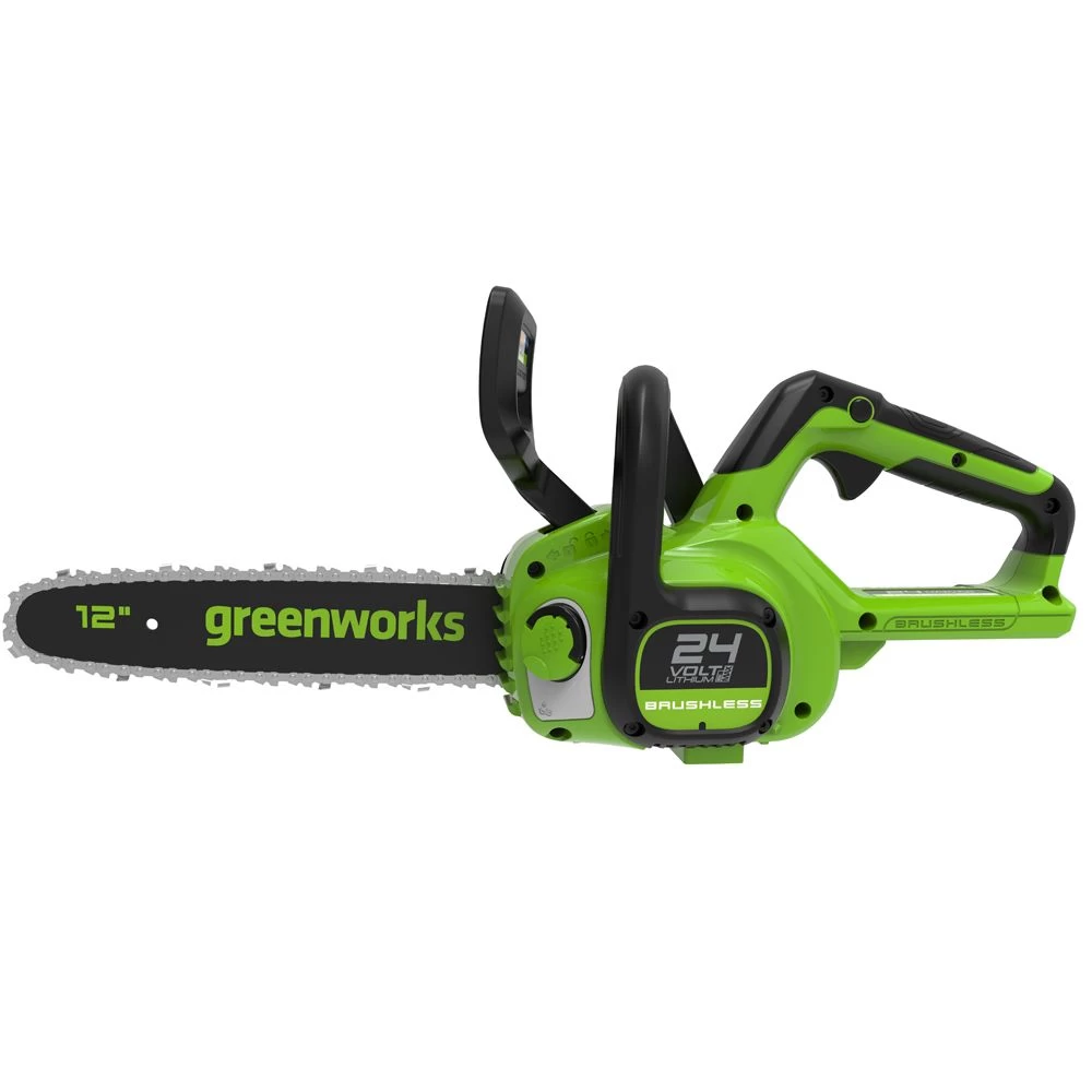 GreenWorks GD24CS30K4 DigiPro 24V Cordless Chainsaw (with 4Ah Battery & Charger) - Image 3