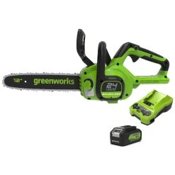 GreenWorks GD24CS30K4 DigiPro 24V Cordless Chainsaw (with 4Ah Battery & Charger) (Bundle Builder)