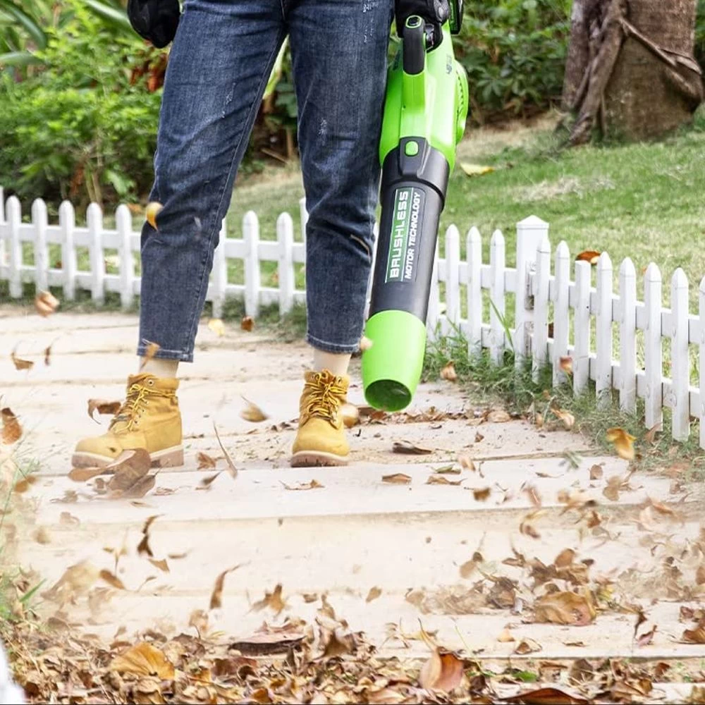 GreenWorks GD24X2ABK2X Brushless 48V (2 X 24V) Cordless Axial Blower (with 2 X 2Ah Batteries & Charger) (Bundle Builder) - Image 6