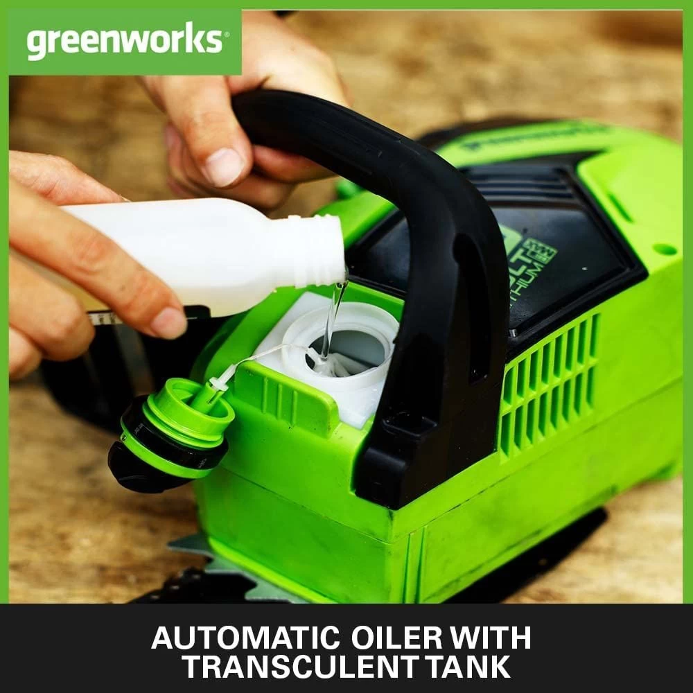 GreenWorks GD40CS18 40cm G-MAX 40V Cordless Chainsaw (Bare Tool) - Image 5