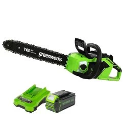 GreenWorks GD40CS18K4 40cm G-MAX 40V Cordless Chainsaw (with 4Ah Battery & 2A Charger)