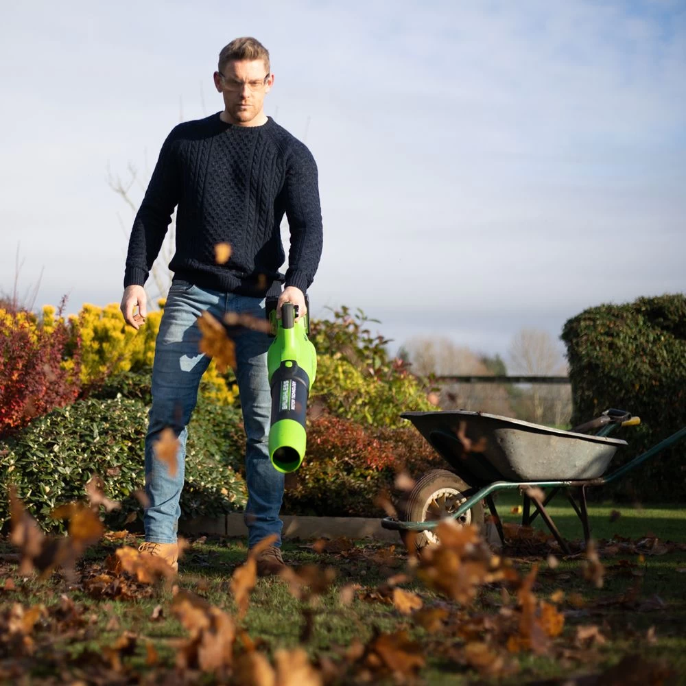 GreenWorks G24X2ABK2X 48V (2 X 24V) Cordless Axial Blower (with 2 X 2Ah 24V Batteries & Charger) - Image 8