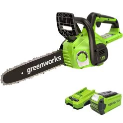 GreenWorks G40CS30IIK2 G-MAX 40V Cordless Chainsaw (with 1 X 2Ah Battery And 2A Charger)