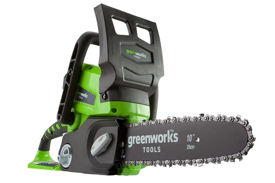GreenWorks G24CSK2 24V Cordless Chainsaw (with 2Ah Battery And Charger) (Bundle Builder) - Image 2