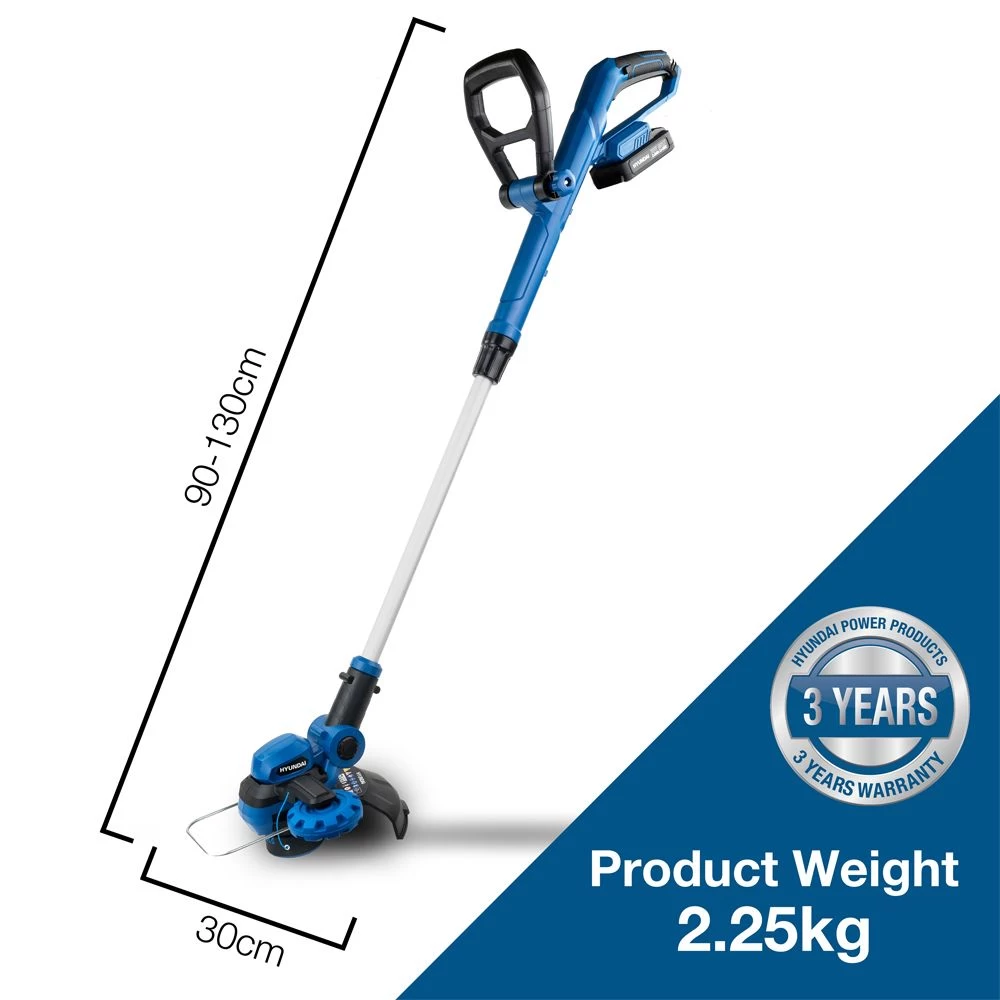 Hyundai HY2187 20V MAX Cordless Grass Trimmer / Lawn Edger (with 2Ah Battery & Charger) - Image 6