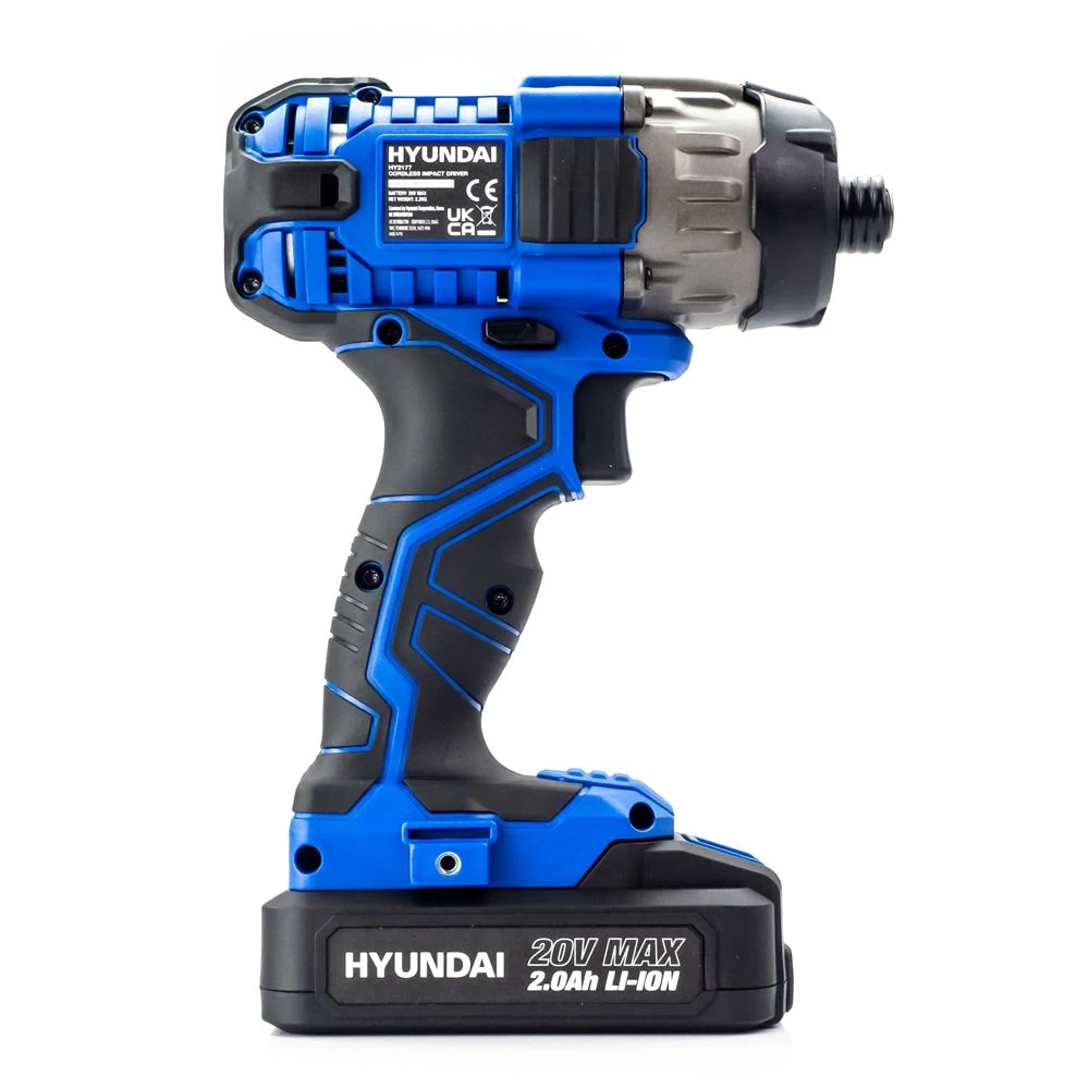 Hyundai HY2177 20V MAX 180Nm Cordless Impact Driver & 32 Piece Drill Bit Accessory Set - Image 6