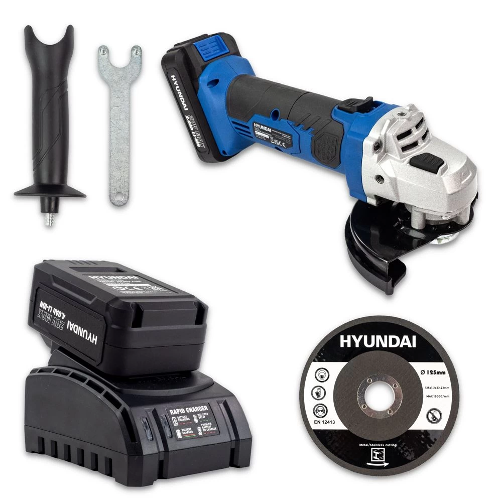 Hyundai HY2179 20V MAX 125mm Cordless Angle Grinder