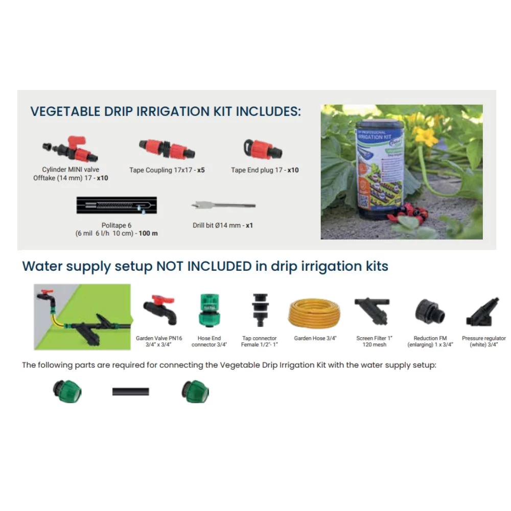 Poliext DIY Professional Vegetable Drip Irrigation Kit - Image 2