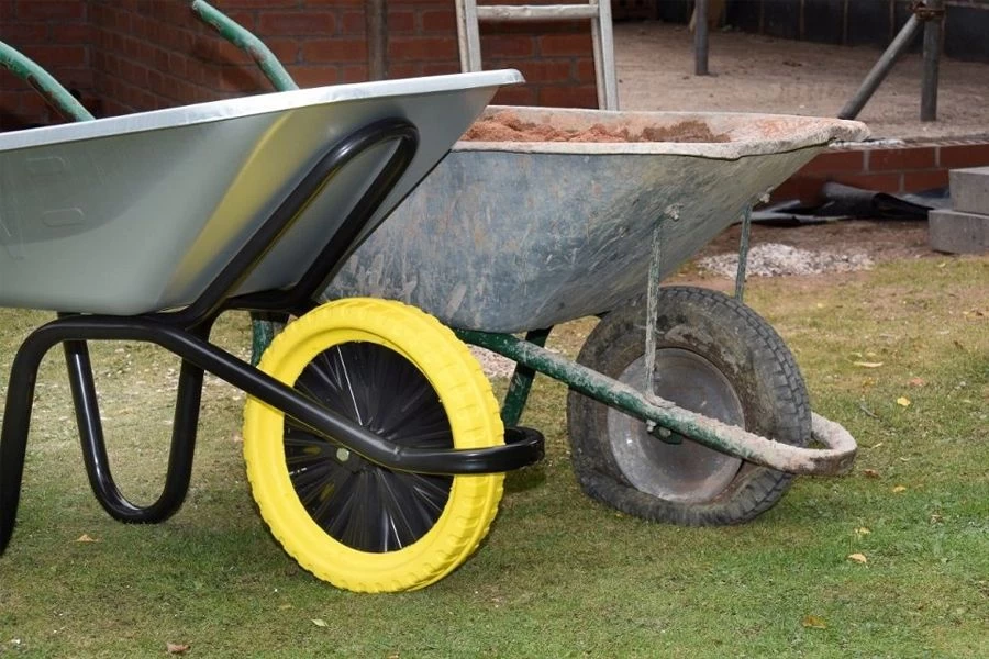 The Walsall Easiload Builders Barrow In A Box - Puncture-proof Wheel - Image 4
