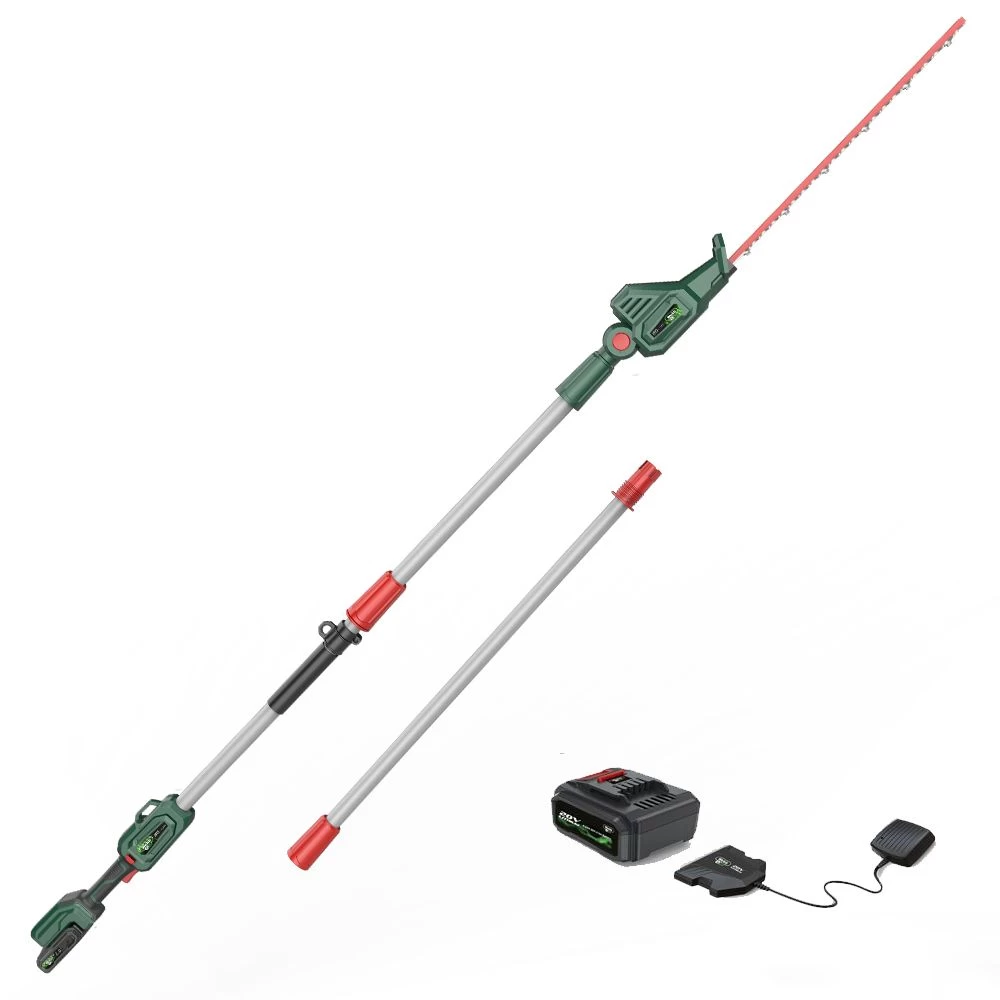 Webb Eco WEV20PHT20B2 20V Cordless Long Reach Hedge Trimmer (with 2Ah Battery & Charger)